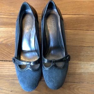 Franco Sarto 2 tone gray pumps, size 7M